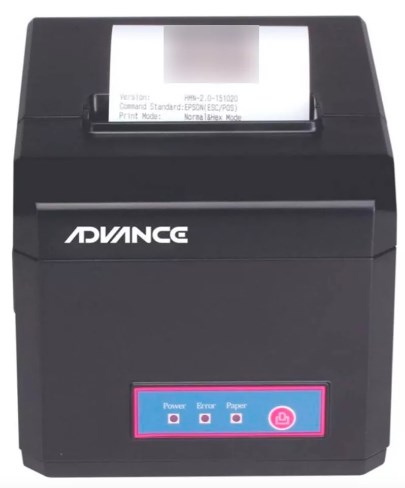 Impresora termica Advance ADV-8010, velocidad de impresion 300 mm/seg ,USB+LAN